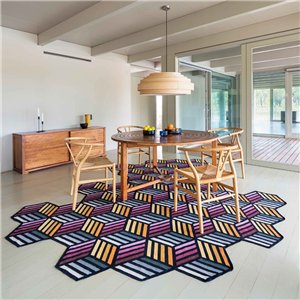 Alfombra Parquet Hexagon GAN