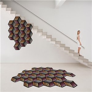Alfombra Parquet Hexagon GAN