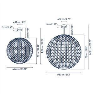 Aplique de techo Nans Sphere PF Outdoor Bover
