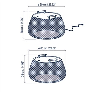 Lámpara de pie Nans Bag/38 Outdoor Bover