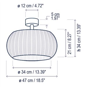 Aplique de techo Perris PF/47 Outdoor Bover