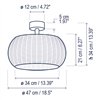 Aplique de techo Perris PF/47 Outdoor Bover