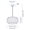 Lámpara suspensión Perris S/47 Outdoor Bover