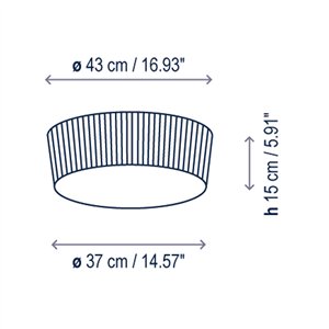 Aplique de techo Plafonet 43 Bover