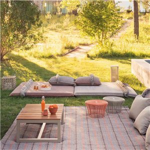 Colchoneta Big Garden Layers Diagonal almond-ivory GAN