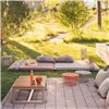 Colchoneta Big Garden Layers Diagonal almond-ivory GAN