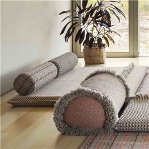 Colchoneta Big Garden Layers Diagonal almond-ivory GAN