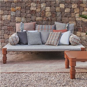 Rulo Small Garden Layers Checks terracotta GAN
