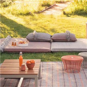 Cojín Big Garden Layers Diagonal almond-peach GAN