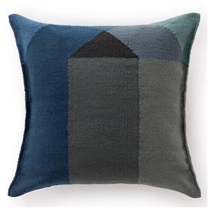 Cojín Diamond Blue-Green cuadrado GAN