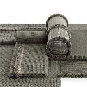 Colchoneta Small Garden Layers Checks green GAN