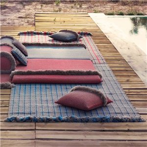 Alfombra Garden Layers Checks blue GAN