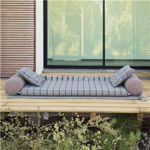 Colchoneta Small Garden Layers Checks blue GAN