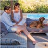 Colchoneta Small Garden Layers Checks blue GAN