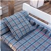 Colchoneta Small Garden Layers Checks blue GAN