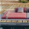 Colchoneta Big Garden Layers Diagonal almond-red GAN