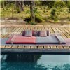 Colchoneta Big Garden Layers Diagonal almond-red GAN