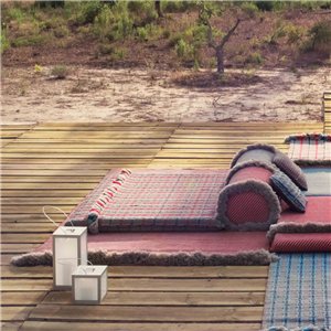 Colchoneta Big Garden Layers Tartan blue GAN