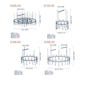 Lámpara suspensión Skybell Circle Bover