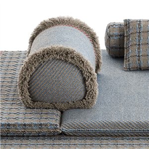 Rulo Big Garden Layers Diagonal almond-blue GAN