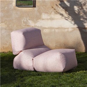 Puf Grapy Orange vichy Outdoor GAN