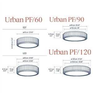 Aplique de techo Urban PF Bover