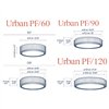 Aplique de techo Urban PF Bover