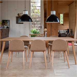 Mesa comedor Bob roble Ondarreta