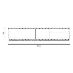 Mueble salón Aura open frame Treku