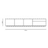 Mueble salón Aura open frame Treku