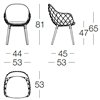 Silla Piña Tapizada Madera Magis