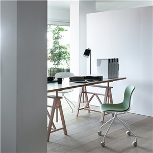 Silla Troy Star Polipropileno Tapizada Ruedas Magis