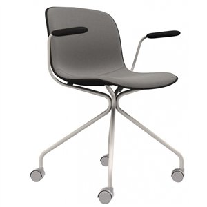 Silla Troy Star Polipropileno Tapizada Ruedas Magis