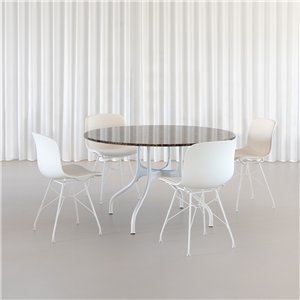 Silla Troy wireframe Polipropileno Tapizada Magis