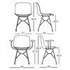 Silla Troy wireframe Polipropileno Tapizada Magis
