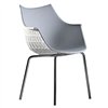 Silla Meridiana 4 Patas Acero tapizado Driade