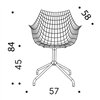 Silla Meridiana 4 Radios Driade