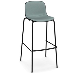 Taburete Troy Madera Tapizado Acero Magis