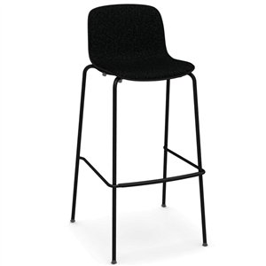 Taburete Troy Madera Tapizado Acero Magis
