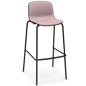 Taburete Troy Madera Tapizado Acero Magis