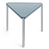 Triangular: Aluminio pulido/Concrete Azul claro 9022
