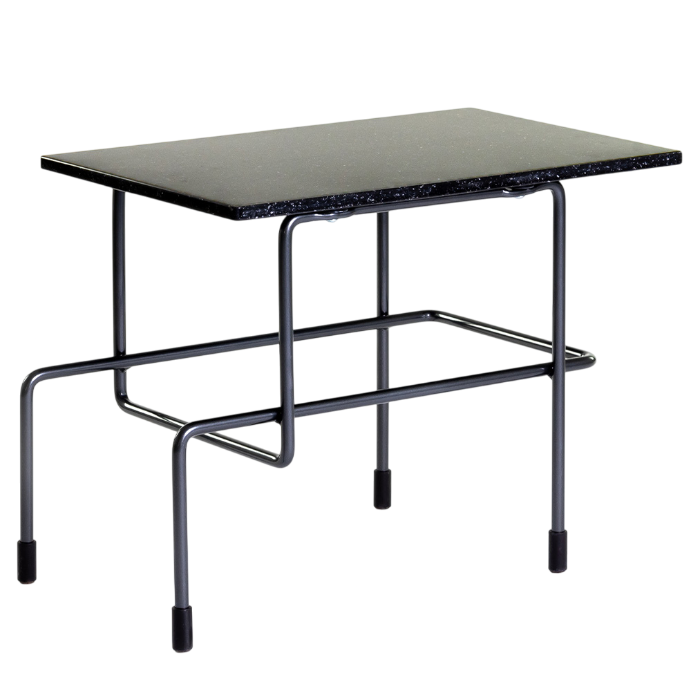 Traffic 45x30: Piedra acrilica gris antracita- Acero Negro 5013