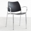 Sillón Gas cromo en polipropileno de Stua. Excelente sillones para salón u oficinas.