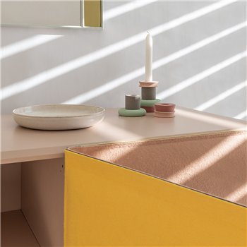 MDF Rubor 8522 - Fieltro Rubor/Amarillo