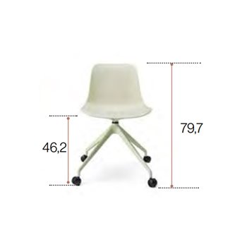 Silla Abril 4R giratoria esPattio
