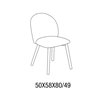 Silla Rebecca madera Bontempi