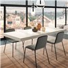 Mesa fija rectangular Air lacado Lago