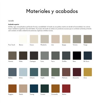 Mesa fija rectangular Air lacado Lago