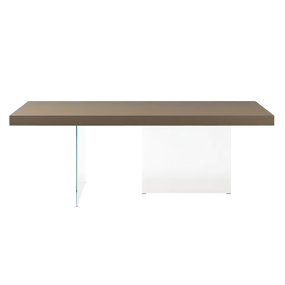 Mesa fija rectangular Air cristal Lago