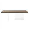 Mesa fija rectangular Air cristal Lago